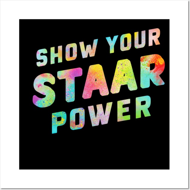 Show Your STAAR Power Wall Art by mdr design